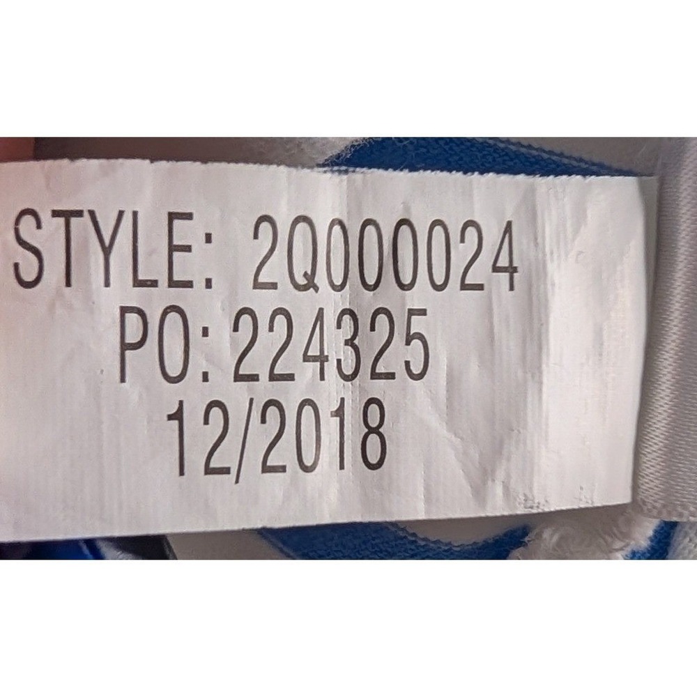Vineyard Vines Women's Striped Dress Eyelet Lace Trim Blue White 100% Cotton XS - Picture 8 of 8